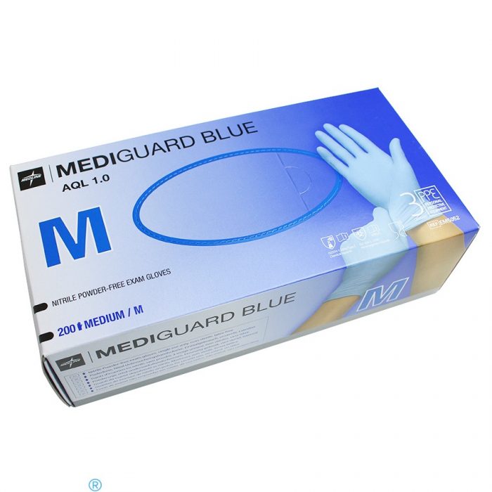 Schutzhandschuhe Medline Nitril Mediguard blue